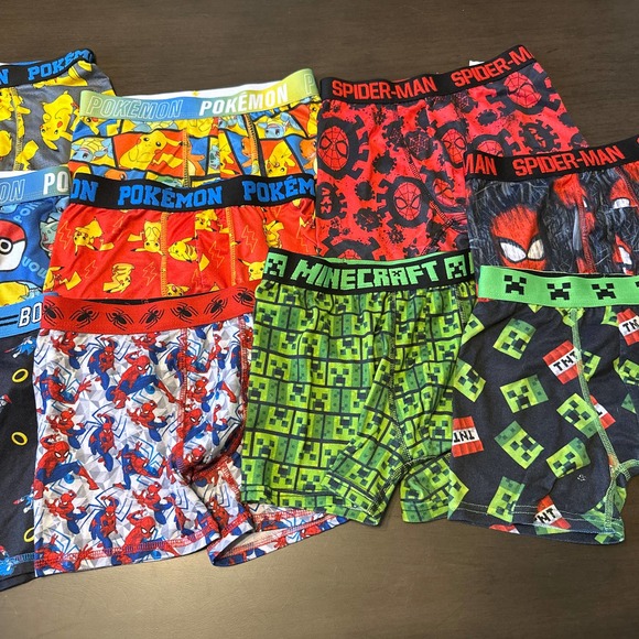 Bundle of 10 Boys Brief Shorts Size 8 - Picture 3 of 5